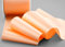 3 m x 72 mm Satinband SOPHIE APRICOT (134) Satin Tischband Schleifenband ohne Draht breites weiches Band Tischdekoration Tisch Deko Geschenkband mit einseitigem Glanz