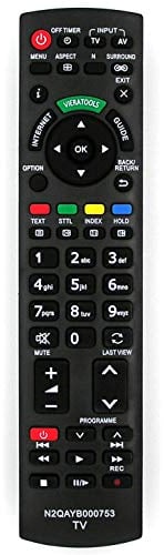 Mando a distancia de repuesto para Panasonic TV N2QAYB000753