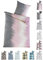 BaSaTex Bettwäsche 135x200 Baumwolle Set 2 teilig - 100% Baumwolle - 1x Deckenbezug 135 x 200 cm + 1x Kissenbezug 80x80 cm - Reißverschluss - Flavio