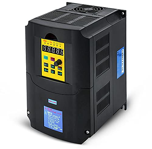 VFD 5.5KW 7.5HP 220V 1 o 3 fasi Ingresso trifase 0-400HZ Uscita 36A Regolatore di frequenza variabile Controllo vettoriale Inverter Converter per controllo della velocità del motore CNC e mandrino