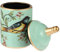 Vintage/Retro Green Ceramic Storage Jar with Lid, 19.5 x 9.5 x 9.5 cm (7.66 x 3.73 x 3.73 in), Tea Pot, Food Storage Jar