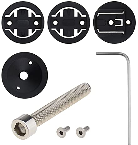 eMagTech Kit Supporto Per Montaggio Su Computer Con Tappo Superiore Per Attacco Manubrio Per Bicicletta 3 Tipi Adattatore Per Inserto Per Montaggio Su Bici Compatibile Con Garmin Bryton CatEye