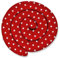 XXL 300 cm Bettschlange für Allergiker Bettkissen Stillkissen Bettrolle Zierkissen Bettumrandung Schlange Handmade 100% Baumwolle ekmTRADE (11 – Rot – Weiße Sterne, 300 cm)