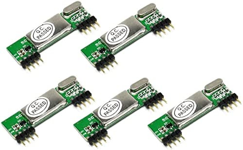 Fasizi 5 x RXB6 Superheterodyne Funkempfängermodul für Arduino/ARM/AVR