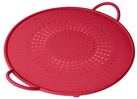 KUHN RIKON Silicone Splash Guard Red (Grey) Diameter 30 cm