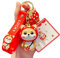 Shining crown Joli porte-clés pour femme, pendentif Shiba Inu de dessin animé, décoration de sac à main ou sac à dos, Rouge, M