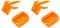 Yoiimiya 4 Pcs Electric Orange Juicer Spare Parts for XC-2000E Lemon Orange Juicing Machine Orange Cutter Orange Peeler
