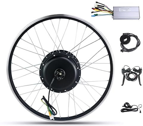 PANDA CYCLE 26 27.5'' 700C- 36V 48V 500W/1500W/2000W Electronic Bike Conversion Kit, Front & Rea Wheel Electric Bike Motor Conversion Kit, with waterproof LCD3 Display (48V 2000W Rear 26in)