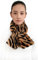 Lina & Lily Damen Winter Schal Halswärmer Kunstfell Kunstpelz Pull-Through (Tiger Braun Schwarz)