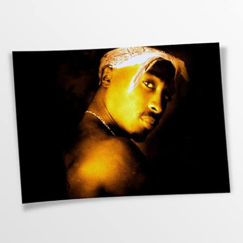 Artis Prints Poster (Baumwolle) Tupac, 90's Rap, Old School Hip-Hop, Klein bis XXL, Inneneinrichtung - Wohnzimmer - Wohnung, Dekoration