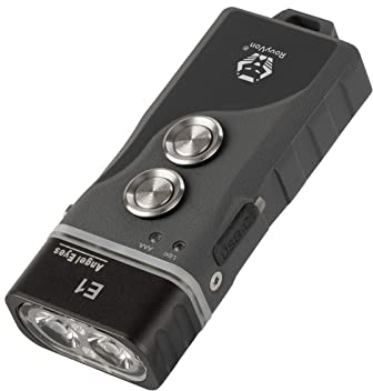 RovyVon Torcia portachiavi E1 grigia 700 lumen ricaricabile doppia potenza mini torcia super luminosa con modalità di blocco, impermeabile per il trasporto quotidiano, campeggio, escursionismo