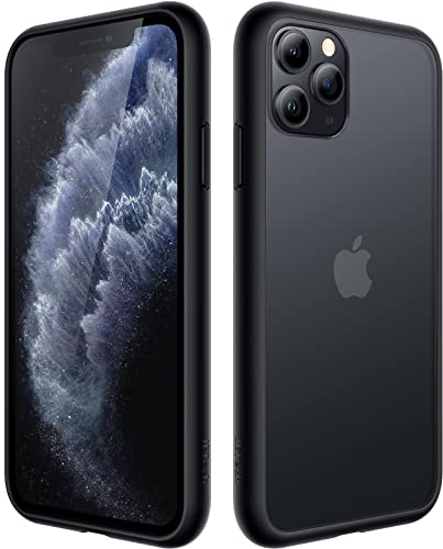 JETech Matte Case for iPhone 11 Pro 5.8-Inch, Shockproof Military Grade Drop Protection, Frosted Translucent Back Phone Cover, Anti-Fingerprint (Black)