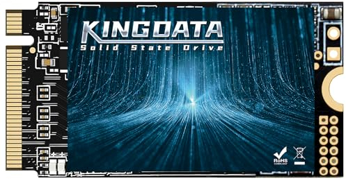 KINGDATA M.2 2242 SSD 256GB NVMe PCIe Gen3 x 4 Unità a stato solido interna, 3D NAND TLC, SSD da gioco, velocità R/W fino a 2200MB/s e 1800MB/s (M.2 2242 PCIe, 256GB)