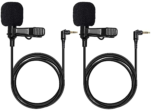 Hollyland 3.5mm Microfono Lavalier per Lark MAX, Lunghezza 1,2 m, Microfono omnidirezionale (2PCS)