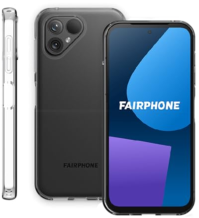 Fitudoos Hülle für Fairphone 5 Hülle,Soft Schutzhülle Liquid Silicone hülle,Hochwertiges Silikon Premium TPU Handyhülle für Fairphone 5 -Transparent.