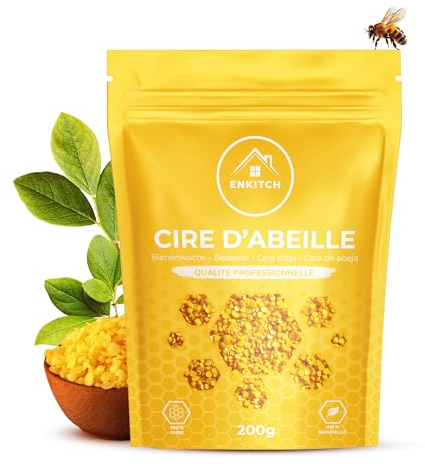 Bienenwachs 200g + KOSTENLOSES E-BOOK - Das natürliche Gold für Ihr Kunsthandwerk - Die perfekte Lösung für die Herstellung von Kerzen und Naturkosmetik - Kerzenwachs