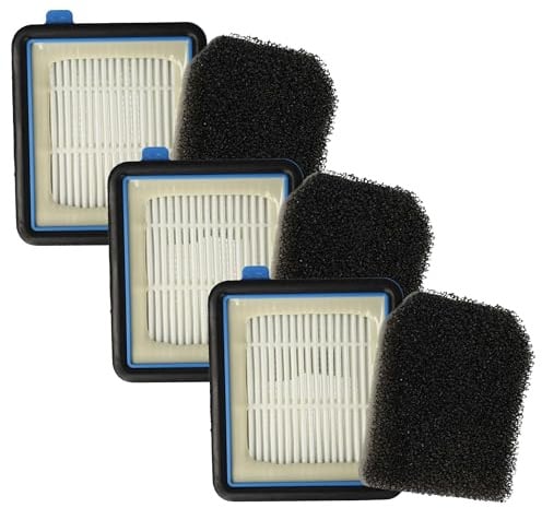 vhbw 3x HEPA-Filter, 3x Vormotor-Filter Ersatz für EF160, EFKW2, Electrolux Well Q6-8 filter set, 9009232704, 140117409023 für Staubsauger