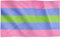 Runesol Trigender Pride Flagge, 91x152 cm, 4 Ösen, eine in jeder Ecke, Gay Pride Flagge, LGBT+ Flagge, Pride Fahne, Premium-Fahnen für drinnen und draußen, lebendige Farben, Festival Parade Feier