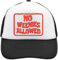 Functon+ No Weenies Allowed Trucker Cap Mesh Back Adjustable Snapback Hat Casu White, Schwarz , Einheitsgröße
