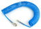 TAILONZ PNEUMATIC Azul 10M manguera de aire en espiral de PU con 8mm de diámetro exterior, (con acoplamiento rápido y boquilla de enchufe, material de la manguera de PU)