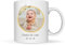 Tazas personalizadas para bautizo | Juego de 6 | Regalo para Invitados | Personalizadas con nombre y foto de tu bebé | Taza de cerámica de 325 ml (2203)