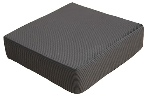 Schwar Textilien ® | Orthopädische Sitzerhöhung | Cord-Design | Dunkelgrau | 40x40x10cm