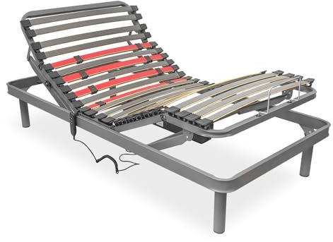 Homey - Cama Eléctrica Articulada Flexipro con 5 Planos y Estructura Reforzada - Ergonómica, Fiable y Silenciosa, Motor Alemán, 80 x 200