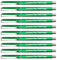 HEYZARDA Personalisierter Stift Gel Kugelschreiber mit Gravur mit Namen Logo 50 Stück Grün