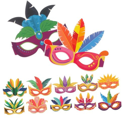 TOGEVAL 12St karneval brille faschingsparty karnevalsbrille glasees partybrille Einzigartige Brillen ferngläser lustige Brille karneval sonnenbrille erwachsene brille Festivalbrille Papier