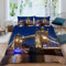 PUOJIEAT Bettwäsche 135x200 Londoner Tower Bridge Weich Mikrofaser Bettwäsche-Sets Londoner Tower Bridge Bettbezug mit 1 x Kissenbezug 80x80 cm 3D Bettzeug Set q2378