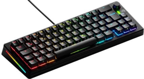 Glorious Gaming GMMK 3 : Clavier Gaming mécanique personnalisé, Compact 65%, Joints modulaires, doubleshot PBT, Plaque de Commutation alu, switches 3-5 Broches (Hot Swap), Allemande QWERTZ - Noir