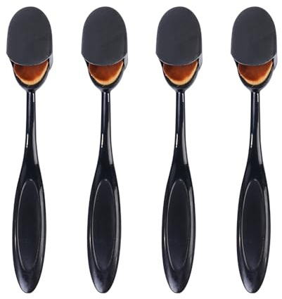 SariniLot de 4 pinceaux estompeurs – Pinceaux estompeurs d'encre pour arrière-Plans, Maquillage et Dessins – Pinceaux de Fond Marron Polyvalents pour Artisans et Artistes