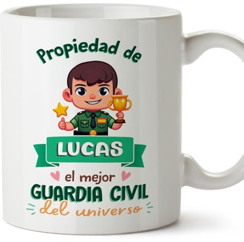 MUGFFINS Tazas Personalizadas para GUARDIA CIVIL hombre - En Español - Propiedad de - 11 oz / 330 ml - Regalo Personalizable original y divertido
