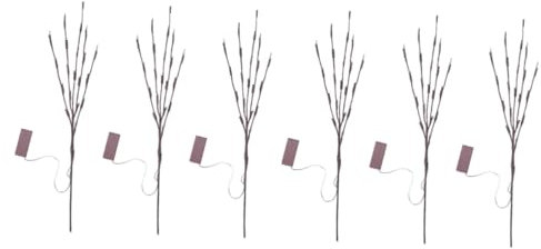 OKUMEYR 6 Stk Leuchter Zweige Für Vase Dekorative Helle Zweige Weidenzweig Beleuchteter Zweig Beleuchtete Zweige Batteriebetriebener Ast Schreibtisch-led-zweig Home Led Licht Plastik