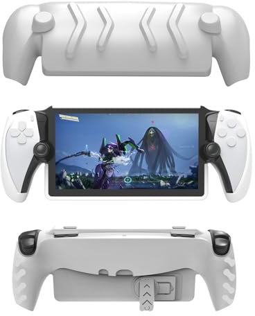 JDDWIN Custodia protettiva completa per PS5 & PlayStation Portal, bianco