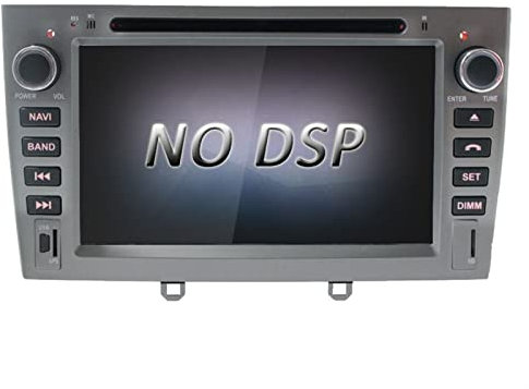 JINFOLI Android 10 Car Multimedia Player GPS Navigation 2 Din Car Radio 4G 64G Stereo WIFI DVD CD Video Fit, for Peugeot, 308 408 308W Impianto audio stereo per auto(Silver)