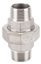 DN25 Raccord hexagonal mâle vers mâle en laiton pour plomberie, tuyau de douche, raccords de tuyaux métalliques et raccords à vis