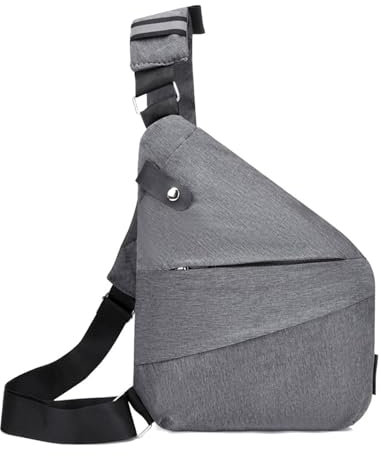 Ceeyoll Diebstahlsichere Reisetasche,Diebstahlsichere Tasche Damen,Wasserresistent Sling Bag,Diebstahlsichere Umhängetasche Rechte Schulter Leicht Chest Crossbody Bag für Reisen Wandern Joggen.