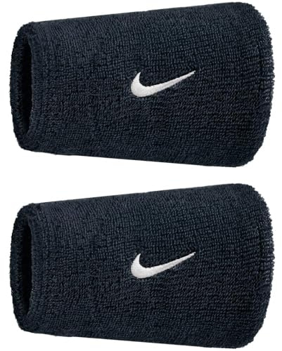 Nike Swoosh Classic Doublewide Wristbands 2er Pack Schweißbänder Tennis Fitness Running Handgelenkbänder breit