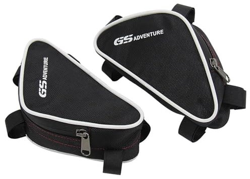 JAYWIS Borse per Barre di Protezione Telaio Moto per B&MW F800GS F700GS F 800 GS F 700 GS Borsa Porta Attrezzi per Riparazione, Pacchetto Telaio Borse da Sella e in Pelle