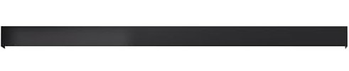 Système Porte Coulissante avec Cache Rail Seul – Rail Discret avec Bandeau Noir en Alu – Rail Coulissant Porte Esthétique et Invisible