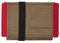 Anders & Komisch A&K Mini Portemonnaie mit Münzfach. Slim Wallet Herren Kartenetui Damen nachhaltiger Geldbeutel aus Deutschland Braun/rot 9x5,5 cm