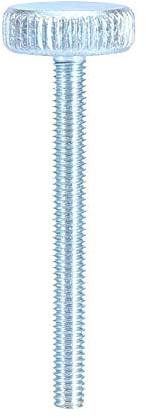 5pcs Vis M3 Acier Carbone Zinc Plaqué Tête Hexagonale Entièrement Filetée pour Serrage Manuelle Boulons à Six Côtés