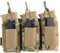 EXCELLENT ELITE SPANKER Oben offen Einzel/Doppel/Dreifach Mag Pouch für M4 M16 AK AR Magazintasche und Pistol Mag Pouch(Dreifach+Multicam)