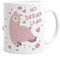 MoonWorks® Kaffee-Tasse Spruch No Drama Lama Tier Motiv rosa Bürotasse lustige Kaffeebecher weiß Keramik-Tasse