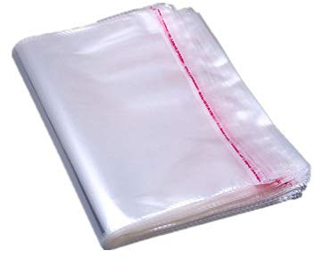 MoonyLI Self Adhesive Bag Transparent Plastic Bags Clear Resealable Cello Cellophane Bags Self Adhesive Sealing,Adhesive Bags for Christmas Halloween Party Decorative Gift 100 Pcs