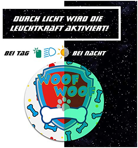 yabaduu Schutzfolie für Tonie Lauscher Design Aufkleber Cover für Kopfhörer kindgerecht passgenau selbstklebend Folie Zubehör für Kinder Spielzeug Y055 (Nr. 48 Paw, Nachtleuchtend)
