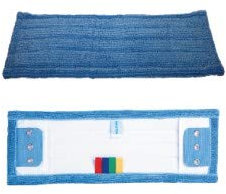 Frange microfibre poche/languette 6 oeillets 40 cm - Lot de 10