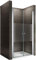 Porte de douche 96x185 cm verre sérigraphié - ajustable de 96 à 100 cm