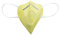 Snorflex POLLIsafe - Maschera antipolline anti-allergie, filtra polline e particelle, multiuso, respirazione leggera, aderente, made in Germany (giallo sole)